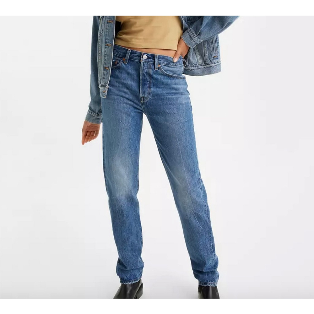 New Levi's 501 Tapered Leg Jeans Size 26 x 31, Style '81, button fly